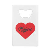 I Love Majuro Creditkaart Flessenopener (Achterkant)