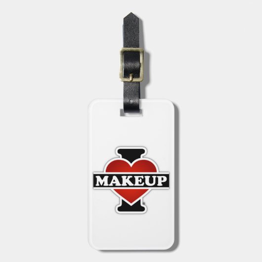 I Love Makeup Bagagelabel (Voorkant verticaal)