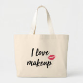 I Love Makeup Grote Tote Bag (Voorkant)