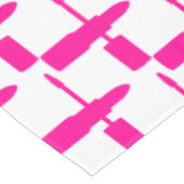 I Love Makeup Lipstick Mascara Cosmetics Hot Pink Tafelkleed (Gekanteld)