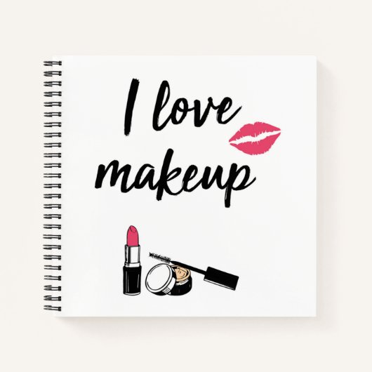I Love Makeup Notitieboek (Voorkant)