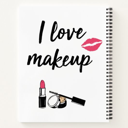 I Love Makeup Notitieboek (Achterkant)