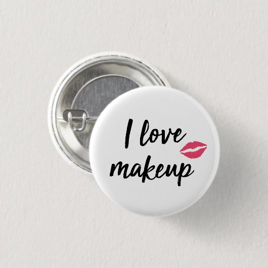 I Love Makeup Ronde Button 3,2 Cm (Voorkant /achterkant)