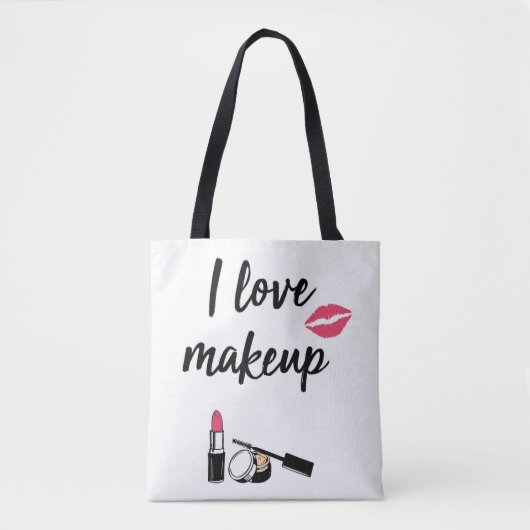 I Love Makeup Tote Bag (Voorkant)