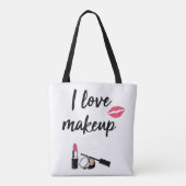 I Love Makeup Tote Bag (Achterkant)