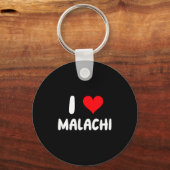 I Love Malachi - Heart - Name  Sleutelhanger (Voorkant)
