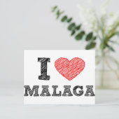I Love Málaga Briefkaart (Staand voorkant)