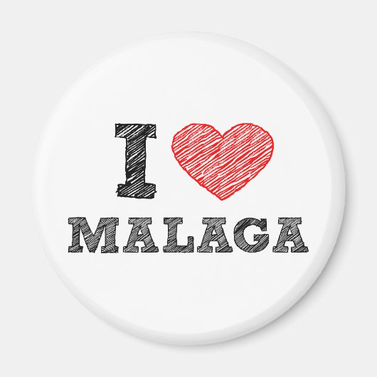 I Love Málaga Magneet (Voorkant)
