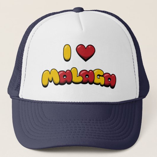 I Love Malaga Trucker Pet (Voorkant)