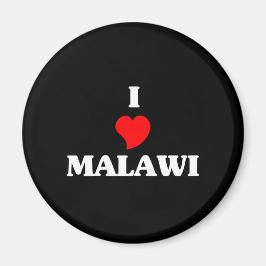 I Love Malawi Magneet (Voorkant)