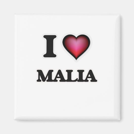 I Love Malia Magneet (Voorkant)