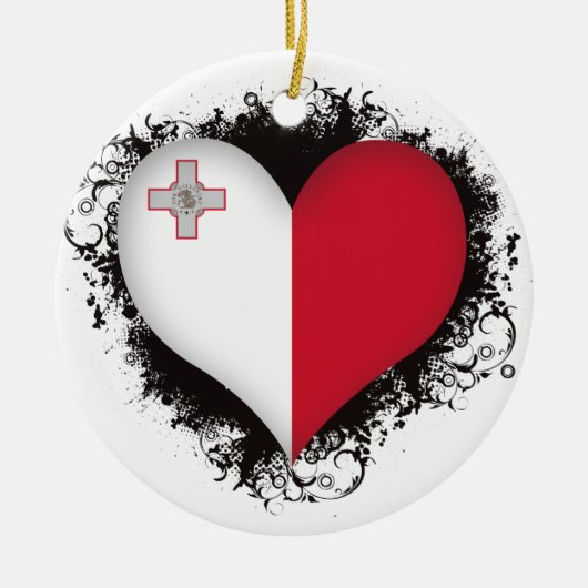  I Love Malta Keramisch Ornament (Voorkant)