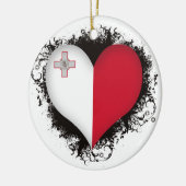  I Love Malta Keramisch Ornament (Links)