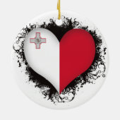  I Love Malta Keramisch Ornament (Achterkant)