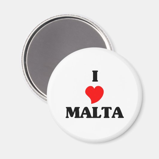 I Love Malta Magneet (Voorkant / Achterkant)