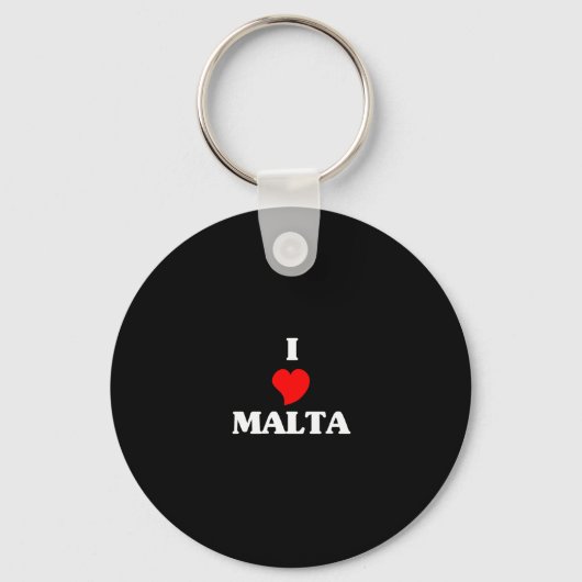 I Love Malta Sleutelhanger (Voorkant)