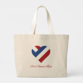 I Love Mama Ellen with Netherlands Heart Grote Tote Bag (Achterkant)