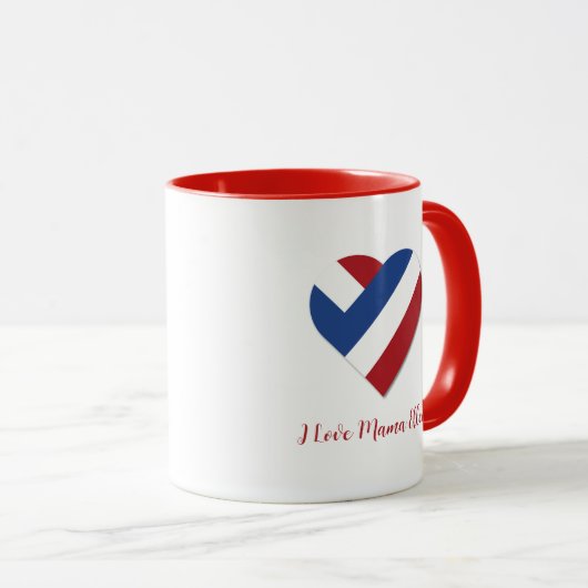 I Love Mama Ellen with Netherlands Heart Mok (Voorkant rechts)