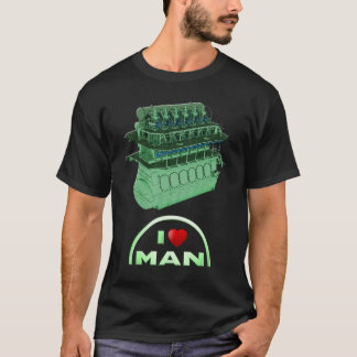 I Love MAN - Black T-shirt
