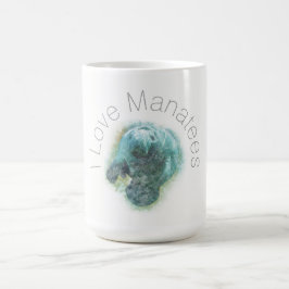 I Love Manatees Coffee Mok
