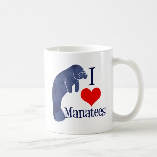 I Love Manatees Koffiemok (Rechts)