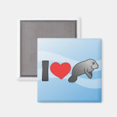 I Love Manatees Magneet (Voorkant / Achterkant)