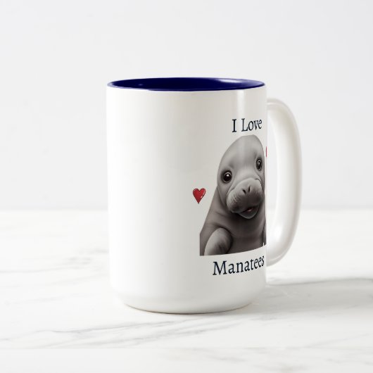 I Love Manatees Mok (Voorkant rechts)