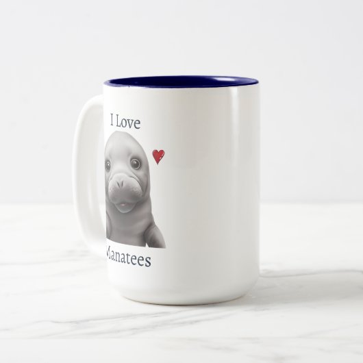 I Love Manatees Mok (Voorkant links)