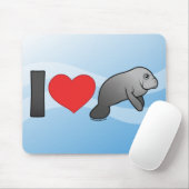 I Love Manatees Muismat (Met muis)
