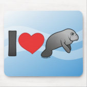 I Love Manatees Muismat (Voorkant)