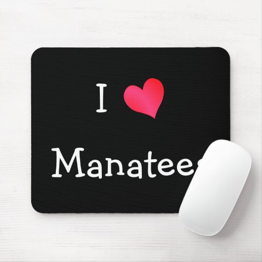 I Love Manatees Muismat (Met muis)