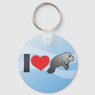 I Love Manatees Sleutelhanger