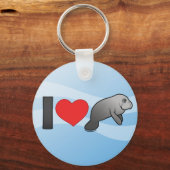 I Love Manatees Sleutelhanger (Voorkant)