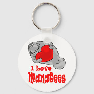 I Love Manatees Sleutelhanger