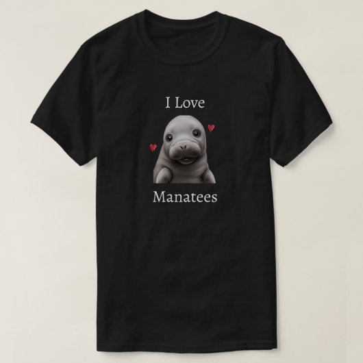 I Love Manatees T-Shirt (Design voorkant)