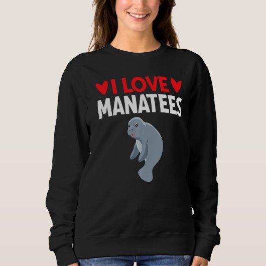 I Love Manatees Trui (Voorkant)
