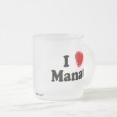 I Love Manaus Matglas Koffiemok (Voorkant rechts)