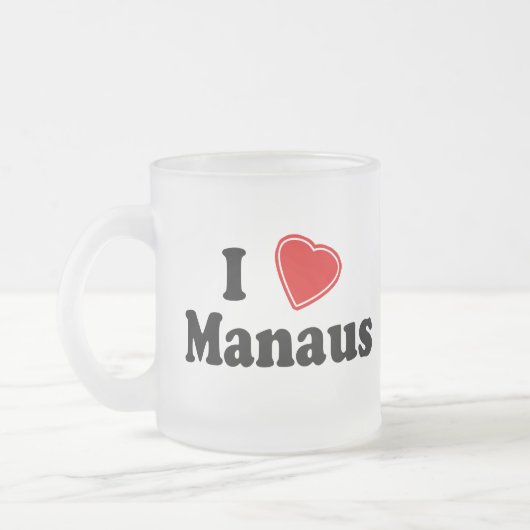 I Love Manaus Matglas Koffiemok (Links)