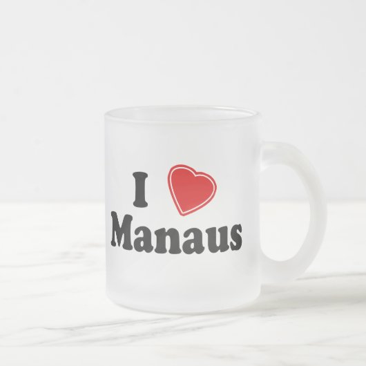 I Love Manaus Matglas Koffiemok (Rechts)