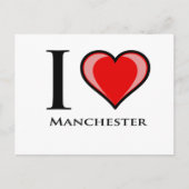 I Love Manchester Briefkaart (Voorkant)