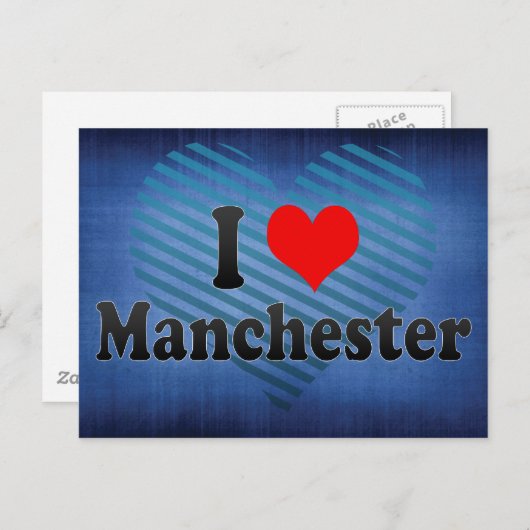 I Love Manchester, Verenigd Koninkrijk Briefkaart (Voorkant / Achterkant)