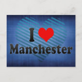 I Love Manchester, Verenigd Koninkrijk Briefkaart (Voorkant)