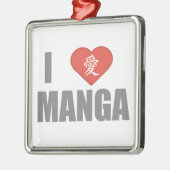 I Love Manga Metalen Ornament (Links)