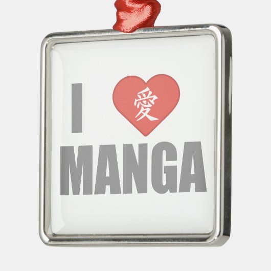 I Love Manga Metalen Ornament (Links)
