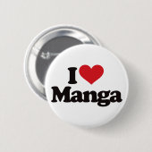 I Love Manga Ronde Button 5,7 Cm (Voorkant /achterkant)