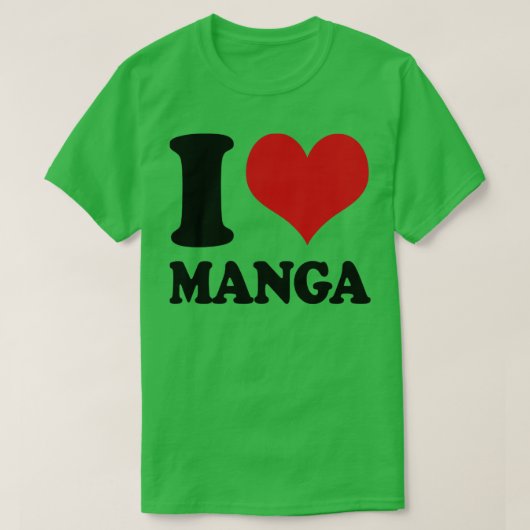 I Love Manga T-shirt (Design voorkant)