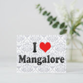 I Love Mangalore, India Briefkaart (Staand voorkant)