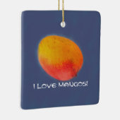 I Love Mango Keramisch Ornament (Rechts)