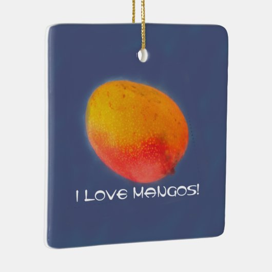 I Love Mango Keramisch Ornament (Rechts)