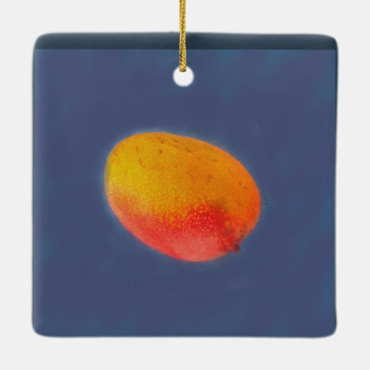I Love Mango Keramisch Ornament (Achterkant)
